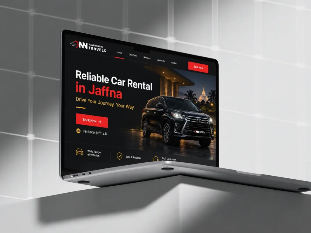 web design company in Jaffna Jaffna car rental price list rent a car jaffna