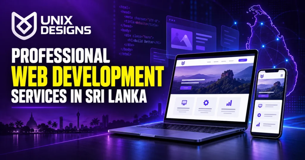 Professional web development services in Sri Lanka by Unix Designs